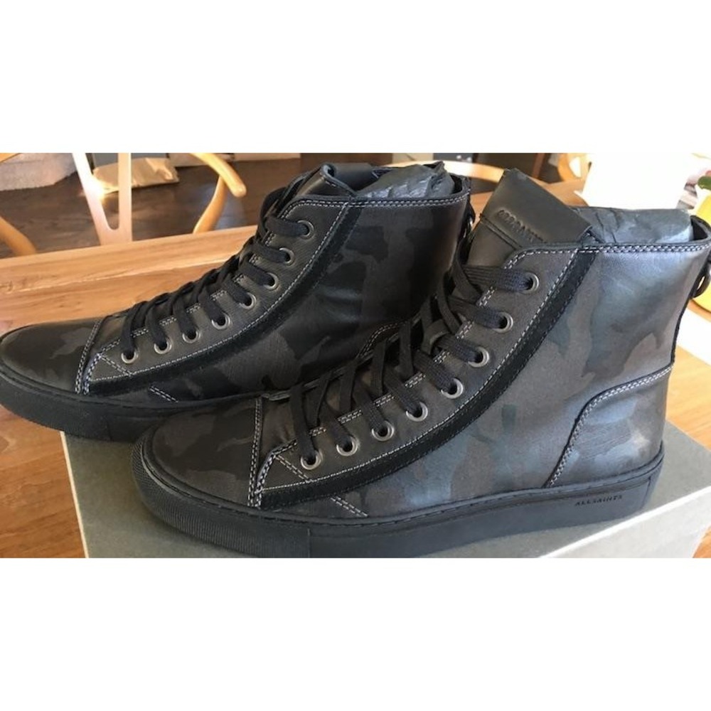 ALLSAINTS MEN'S CIRCUIT MILITARY CAMO HI-TOP BOOT SHOES SZ. UK 7 - Picture 4 of 11